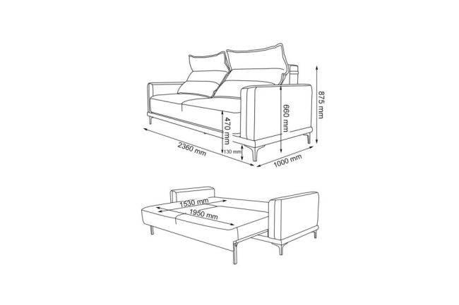 Прямой диван Каприоли - 5