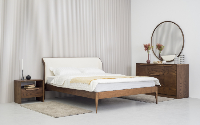 Кровать двуспальная с мягким изголовьем Bordo - 2